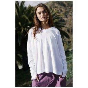 Free People FP Movement Oversized All Star Layer Long Sleeve Womens XS White